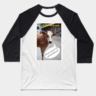 Street Cows Photography of India Baseball T-Shirt